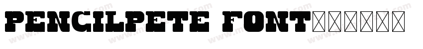 pencilPete Font字体转换